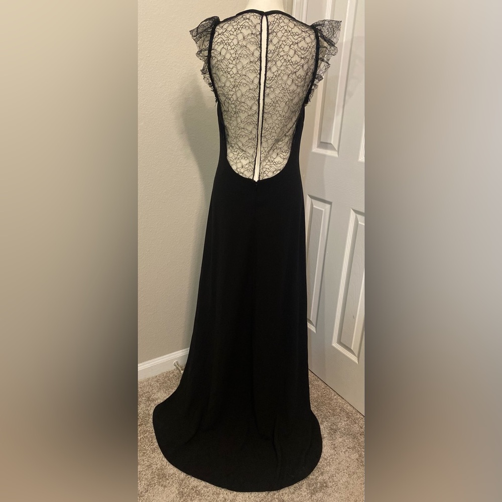 Jill, Jill Stuart Black Lace, Low Back Gown Size 12